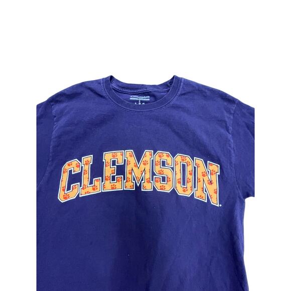 Lady's University Clemson Y2K Purple Champion T-Shirt Sz Small - Picture 4 of 4